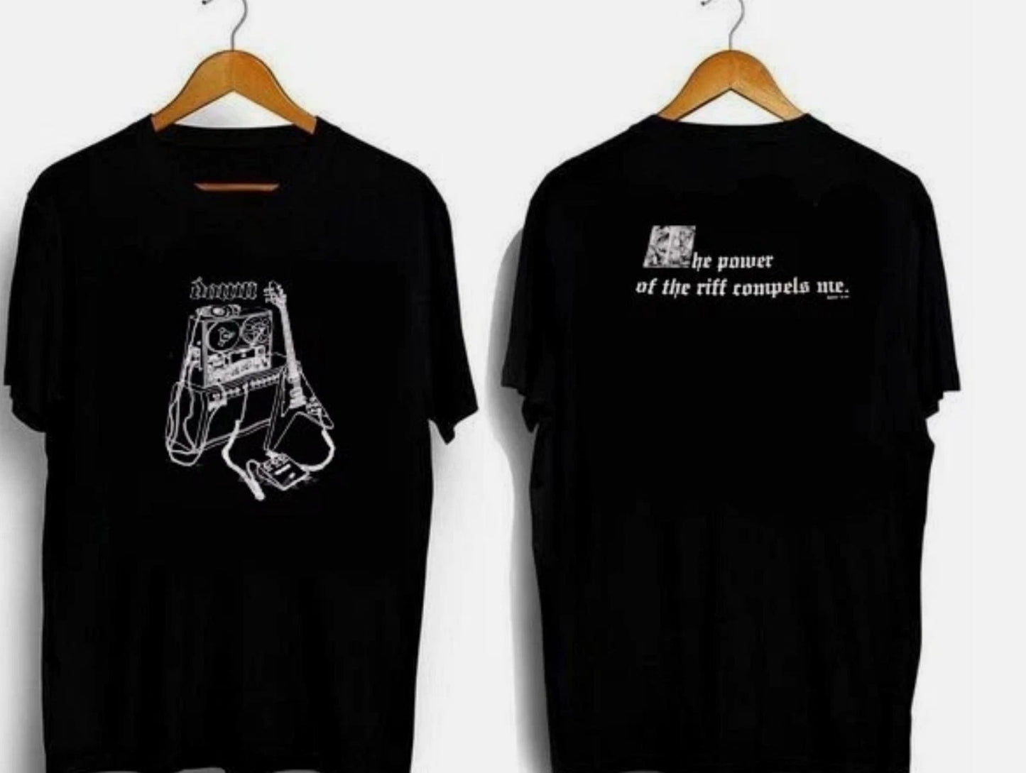 DOWN Band THE POWER OF THE RIFF LATE Double Sided T SHirt Full Size S-5XL