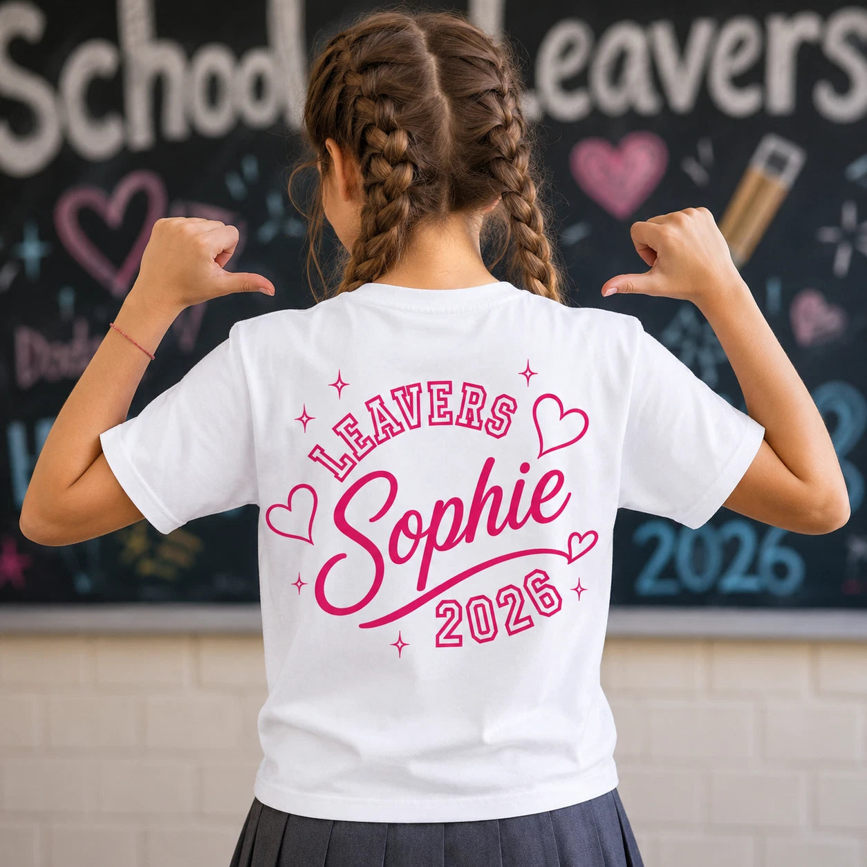 Personalised School Leavers Girls 2026 T Shirt