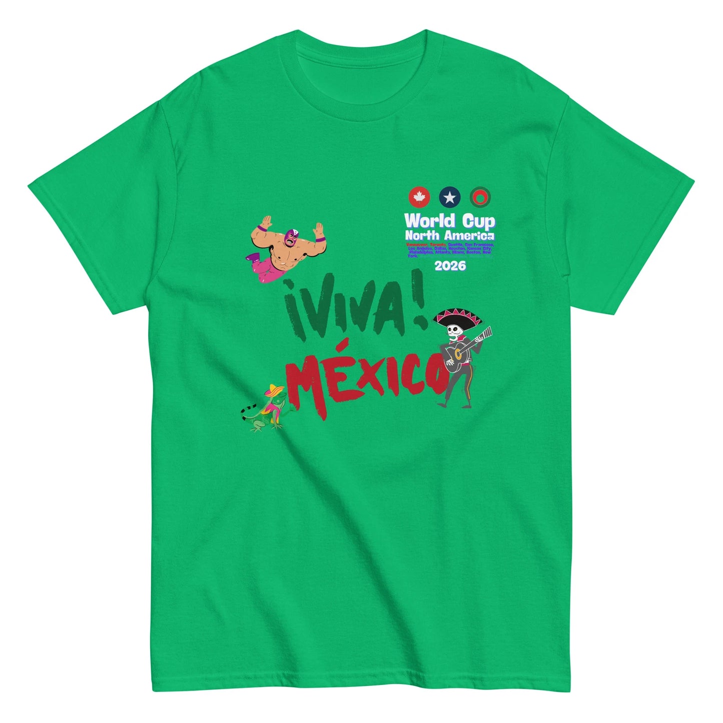 World Cup 2026 Soccer Unisex Mexico T-shirt USA Copa Del Mundo Canada 2026