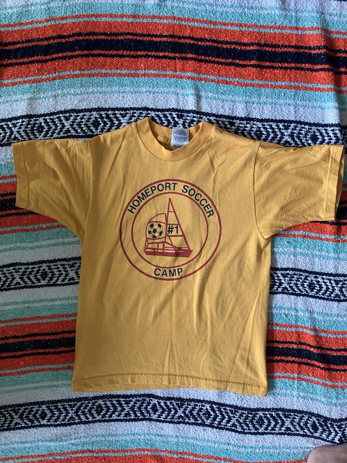 Vintage graphic t shirt, Fruit Of The loom, Kid’s 14/16. Soccer Camp T