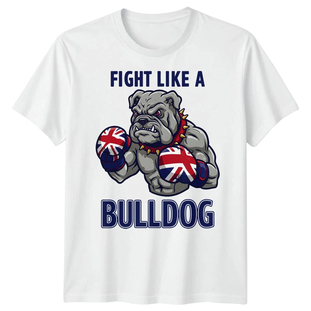 Union Jack Bulldog T-Shirt British Great Britain & UK Flag Tee For Adults Kids#4