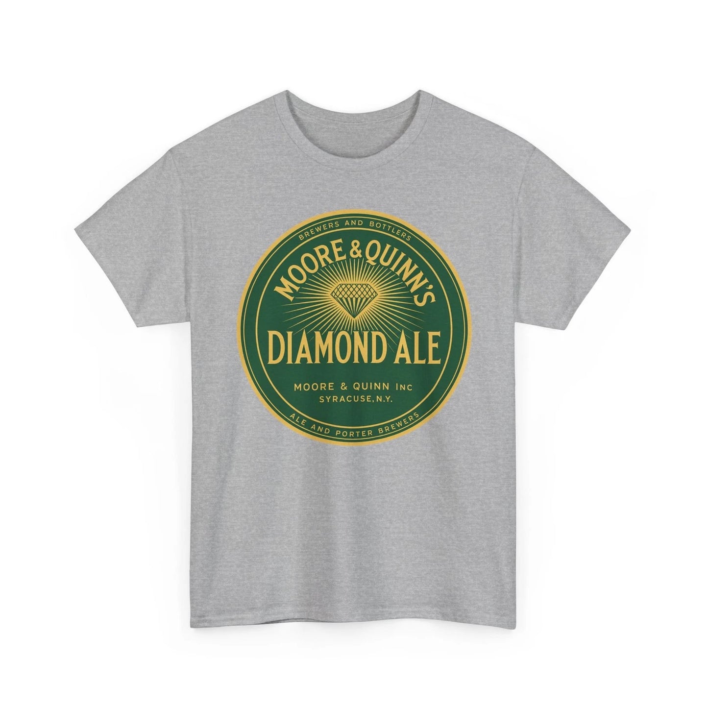 Moore & Quinn Inc. Diamond Ale Beer Syracuse NY Retro Breweriana T-Shirt