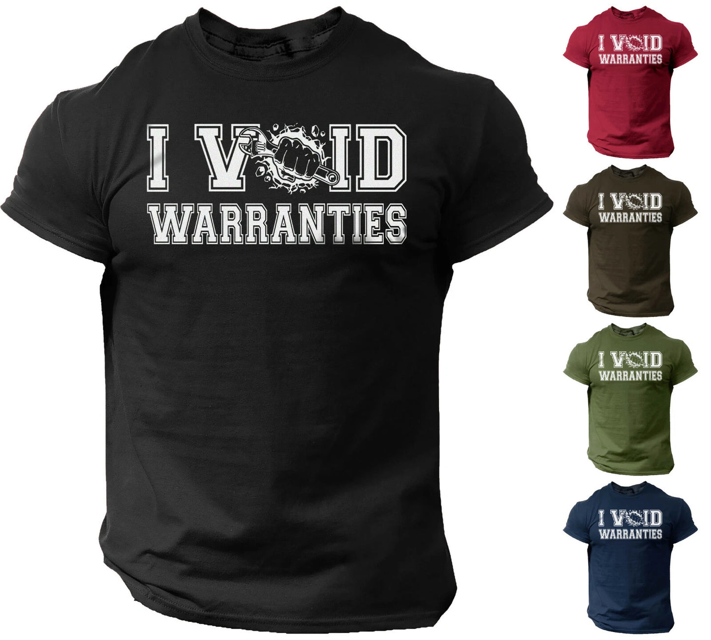 Mechanic T Shirt I Void Warranties Funny Mechanic Auto Repair Engineer Tee