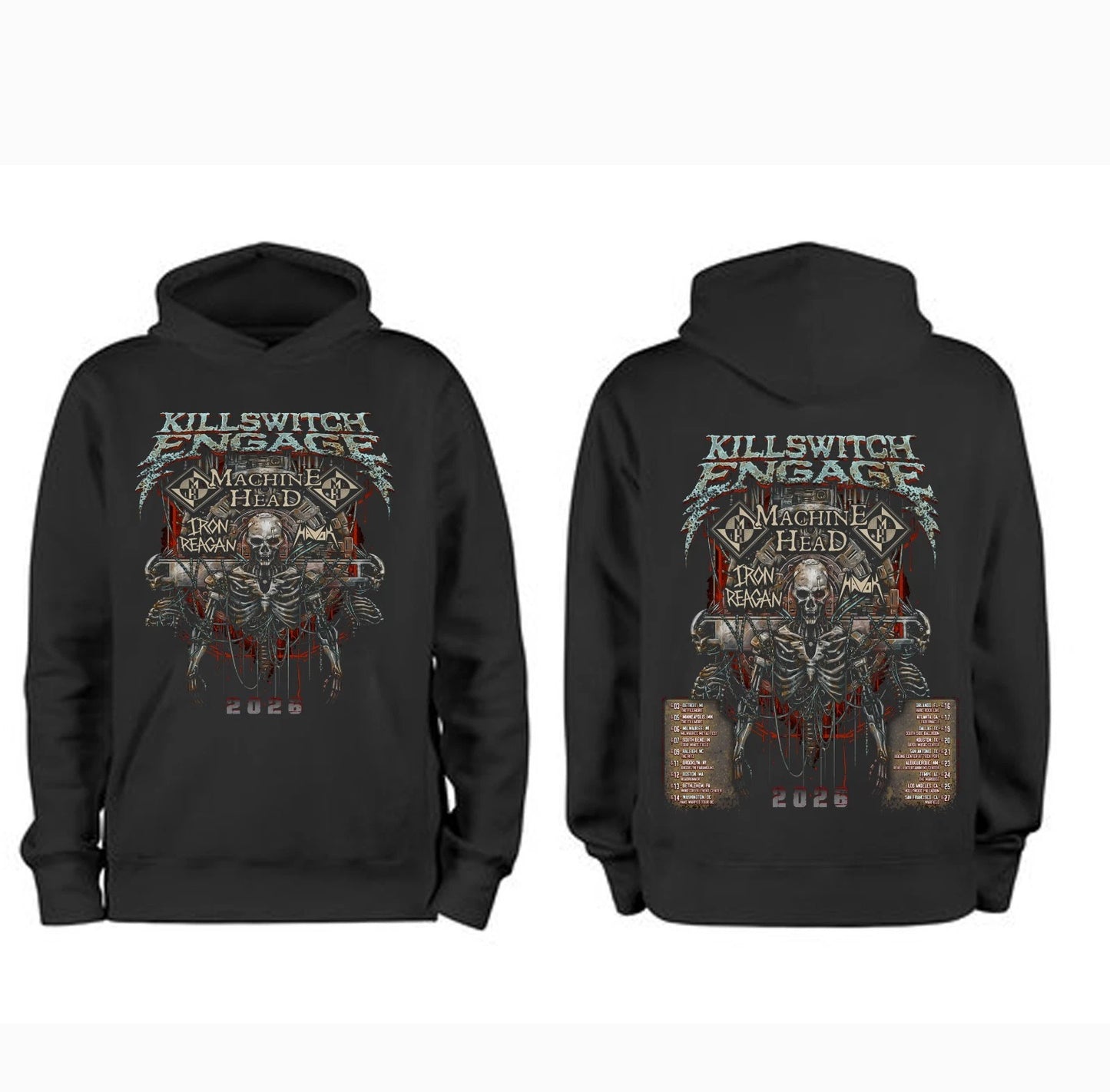 Killswitch Engage US Tour 2026 T-Shirt Or Hoodie