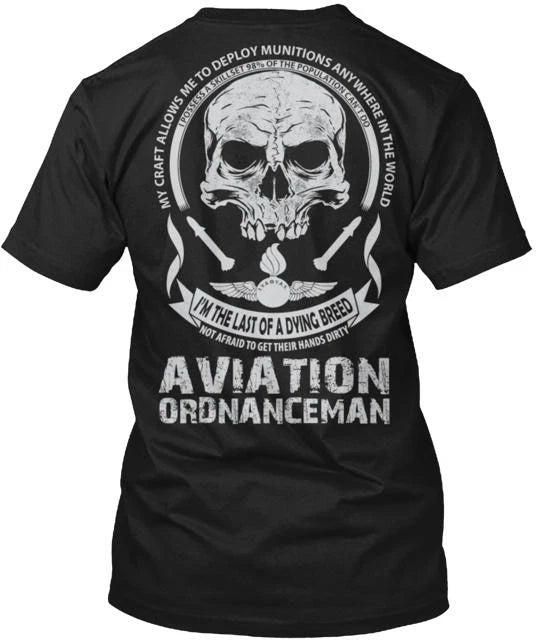 Aviation Ordnanceman T-shirt Made in the USA Size S to 5XL
