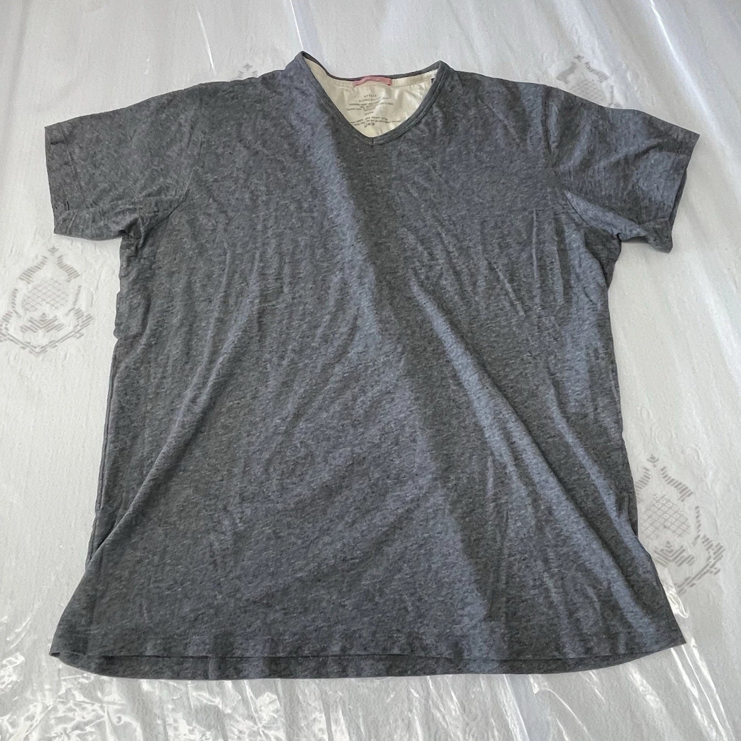 Apolis Global Citizen T shirt Tee V Neck Gray Cotton Size XXL