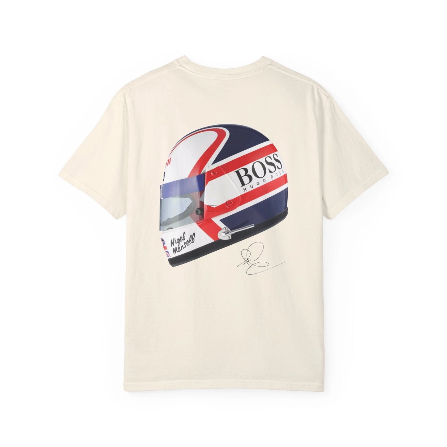Nigel Mansell Helmet Formula One Racing T-shirt