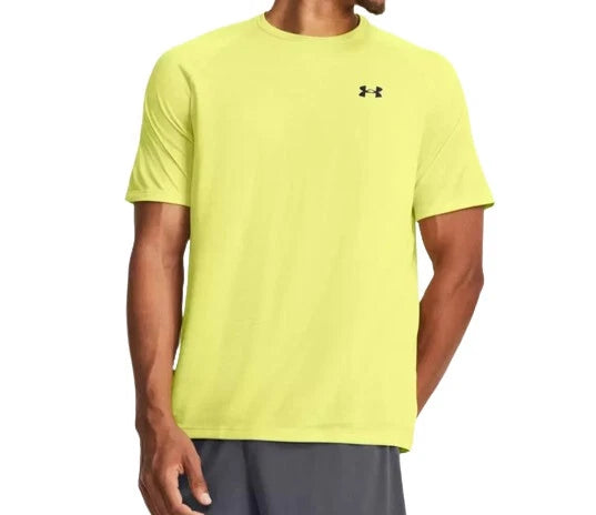 Under Armour Man Sports Shirt Tech Loose Fit, Lime Yellow, XL