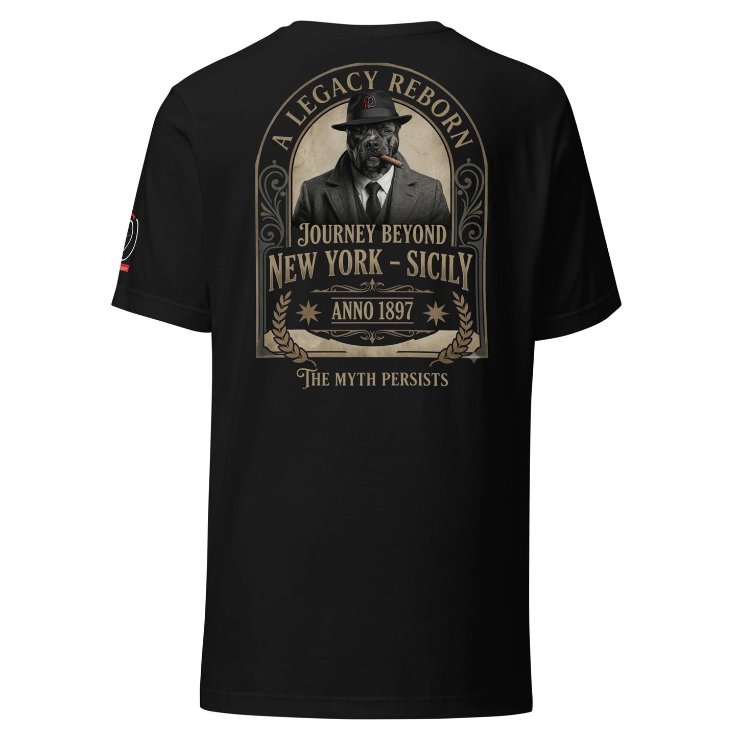 T-Shirt Streetwear "LUKY" New York to Sicily Vintage - Maglietta Grafica Retro