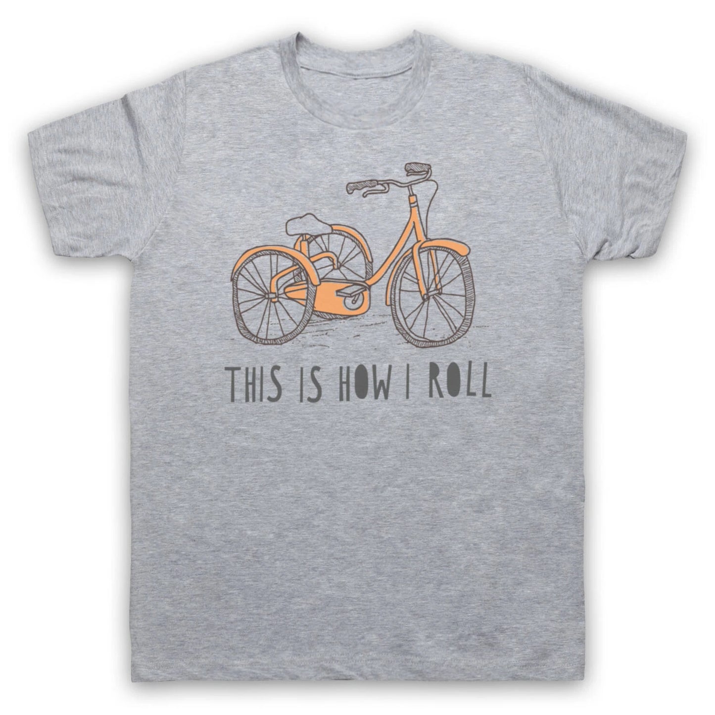 TRICYCLE RETRO THIS IS HOW I ROLL FUNNY PARODY CUTE MENS & WOMENS T-SHIRT