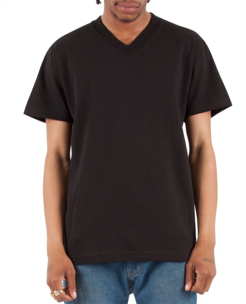 NEW MEN'S SHAKA V-NECK SHORT SLEEVE STERRT WEAR COTTON ALL SIZE FIT SHIRTS TEE
