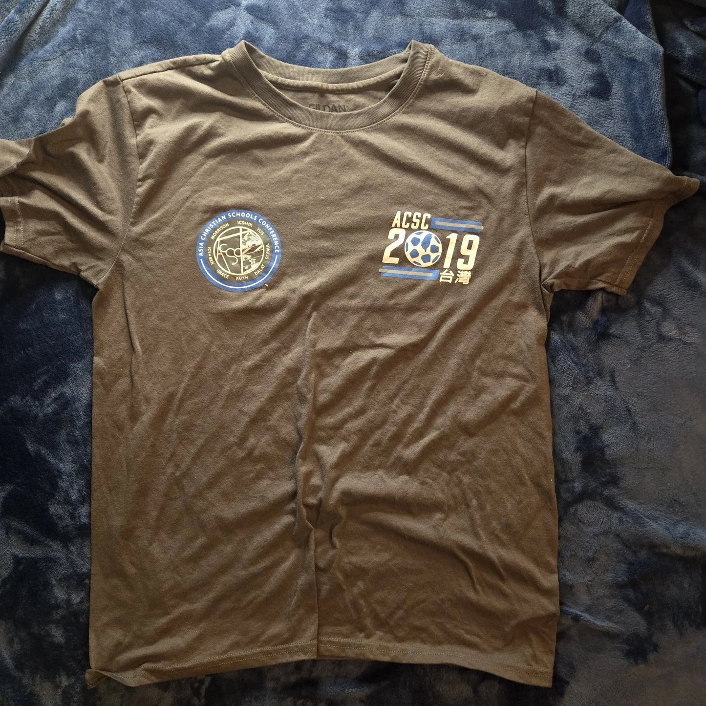 ACSC 2019 Girls Soccer Medium Gray T-Shirt Morrison Academy Taiwan