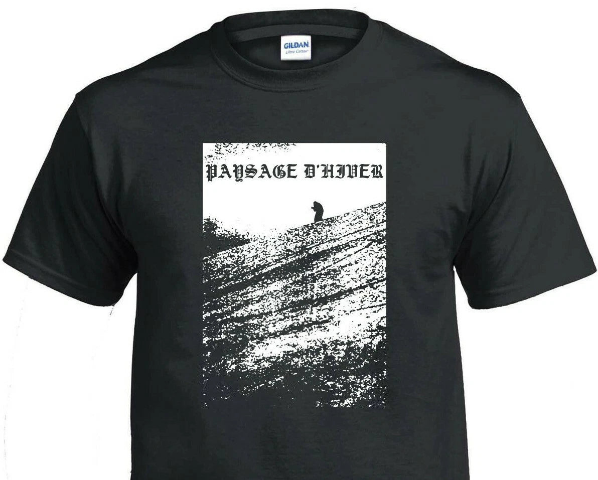Paysage d'Hiver T-Shirt black metal