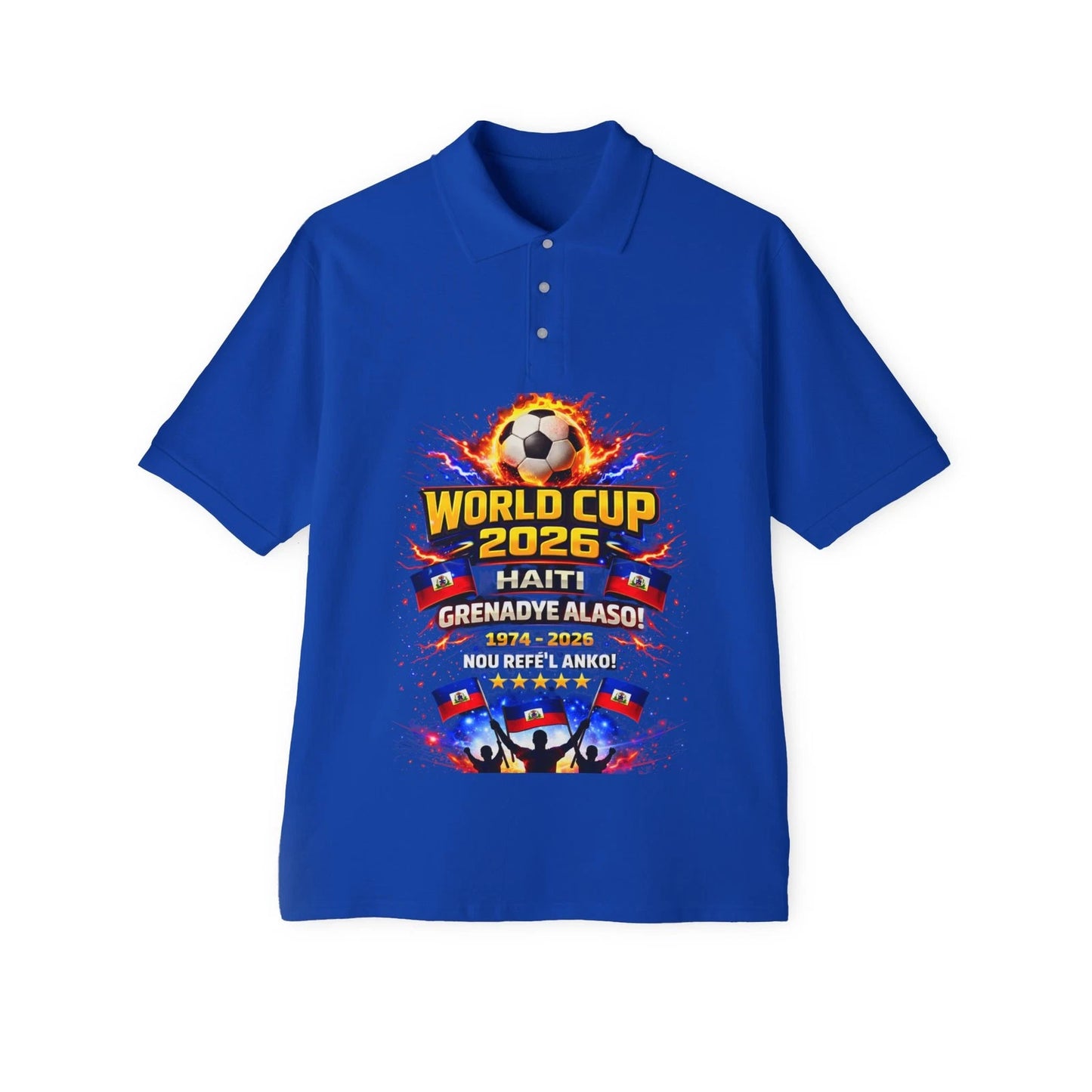 World Cup 2026 Haiti Soccer Polo | Football Tournament Shirt