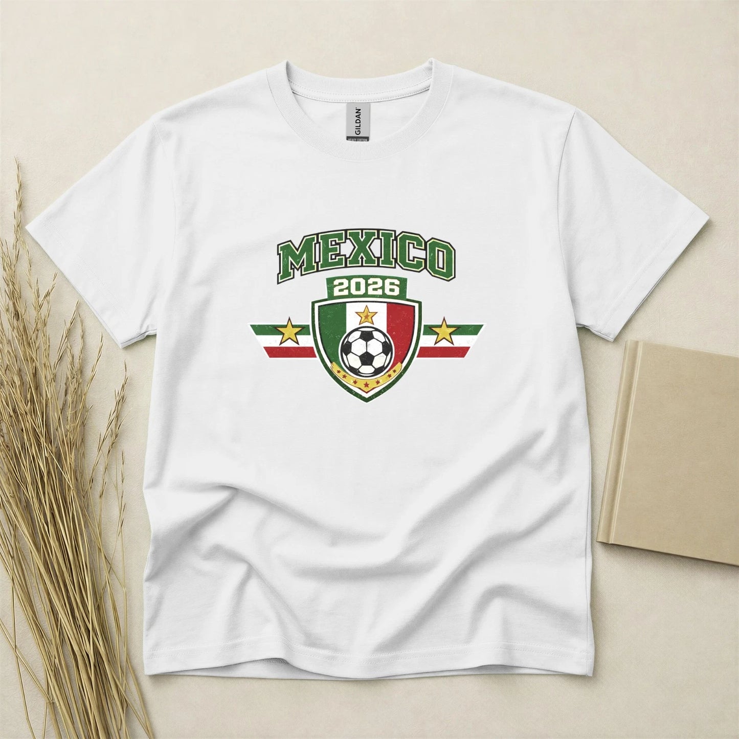 Mexico 2026 Football Fan T Shirt Soccer Supporters Gildan Cotton Family Top