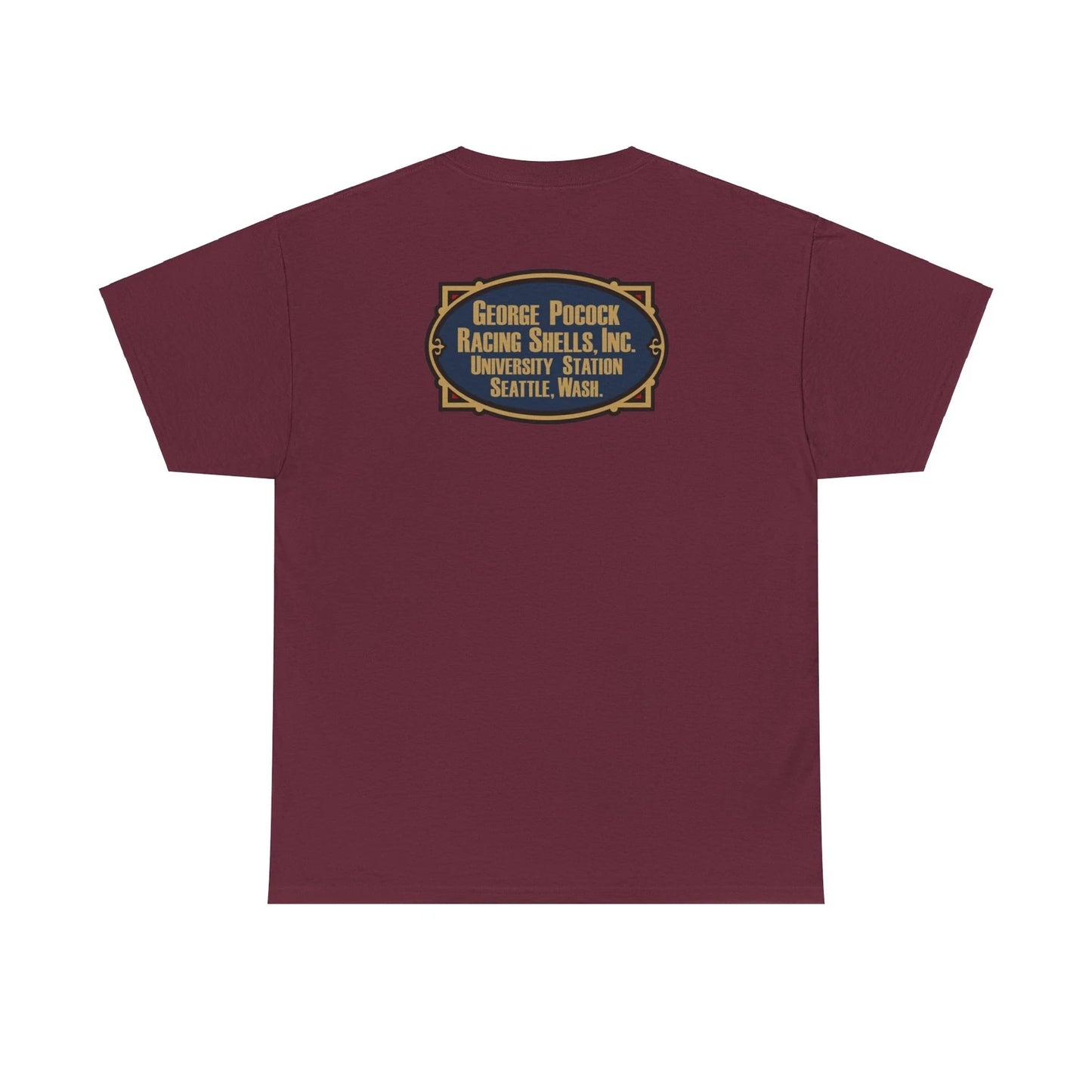 BACK ONLY Retro Pocock Racing Shells T-Shirt - Sweep Sculling Regatta 13 Colors!