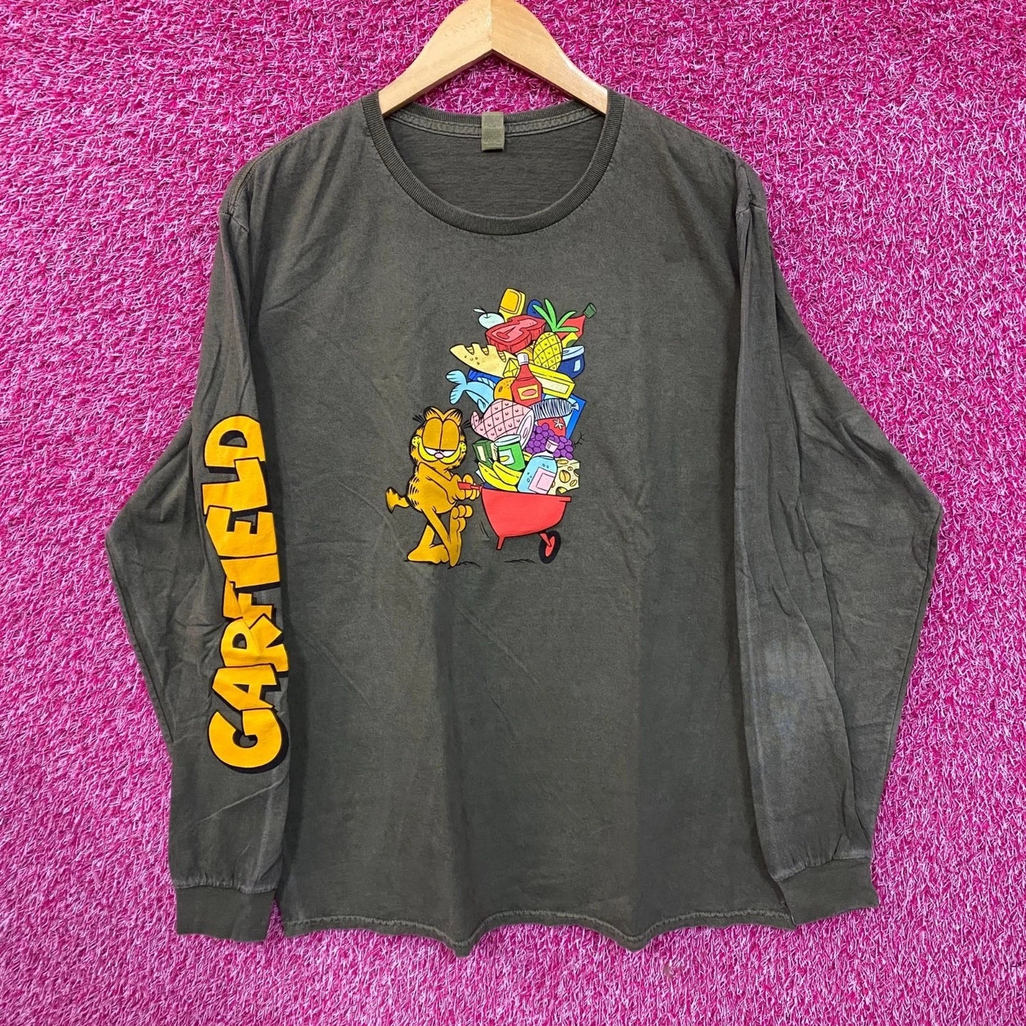 Garfield Hunger Cravings Long Sleeve T-Shirt Size XL