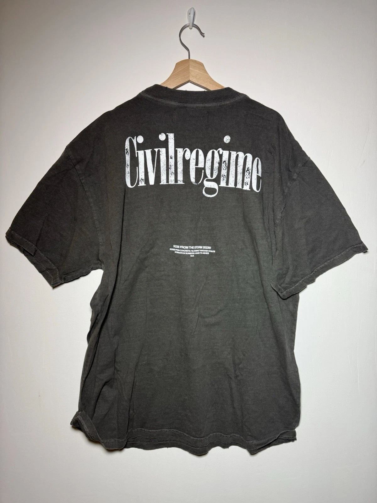 CivilRegime Charcoal OverSized T-shirt