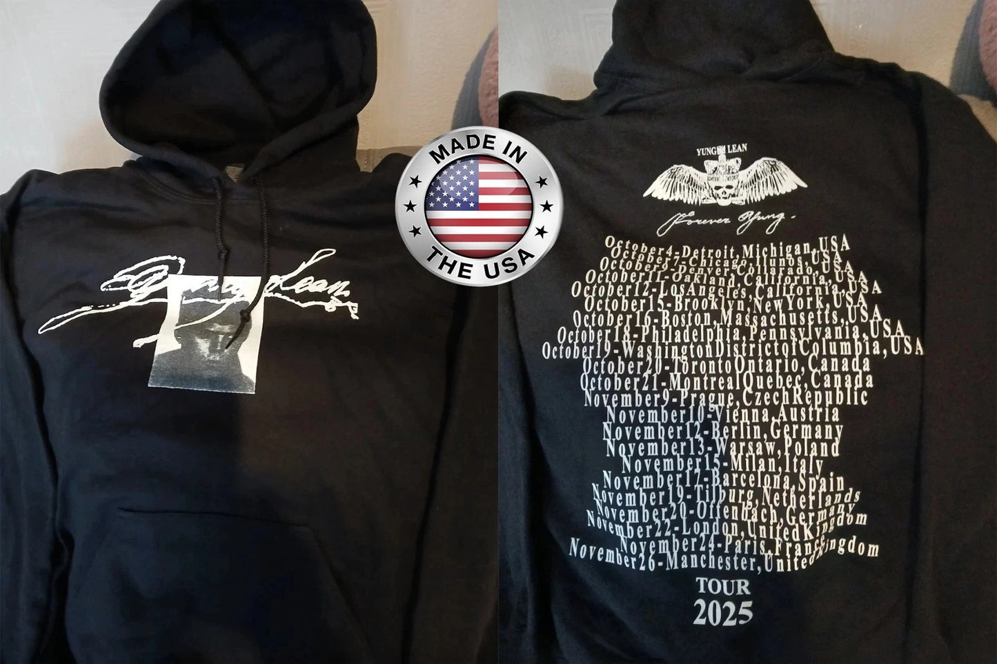 SALE!1 Yung Lean Forever Yung 2025 Tour Hoodie