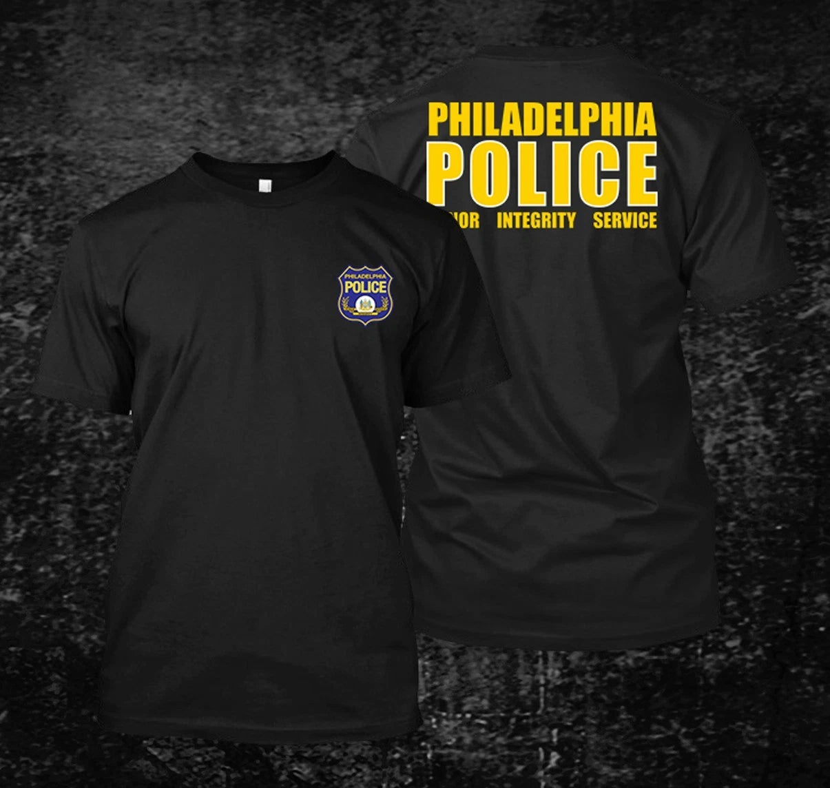 philadelphia Police - Custom front and back tee