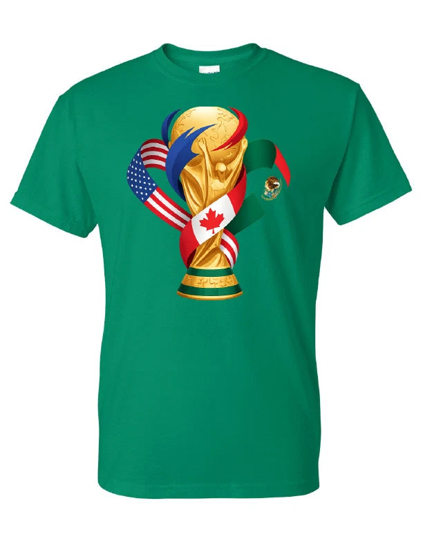 FIFA 2026 tee World Cup T-Shirt Soccer Graphic Tee USA Football Fan Green tee