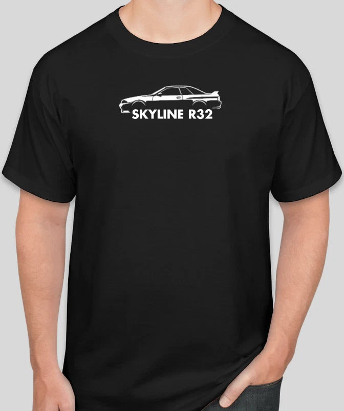Simple SKYLINE R32 T Shirt Tee Sport Racing Gift Dad RACE TRACK