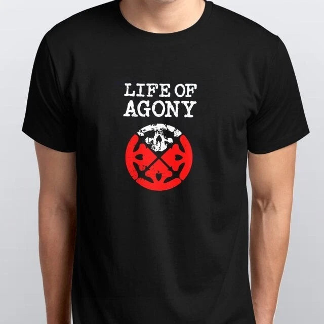 LIFE OF AGONY T-SHIRT All sizes S M L XL XXL colours Black, white