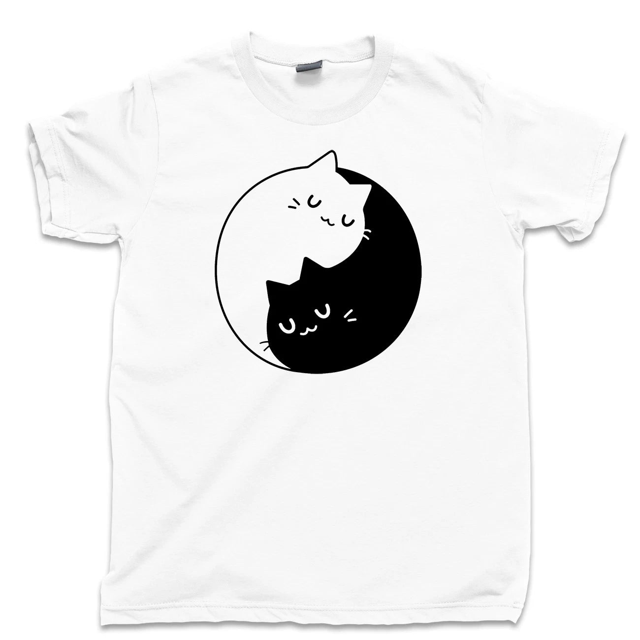 Yin Yang Cat T Shirt Mother Of Cats Pet Toy Puss Boots Feline Purring Furry Tee