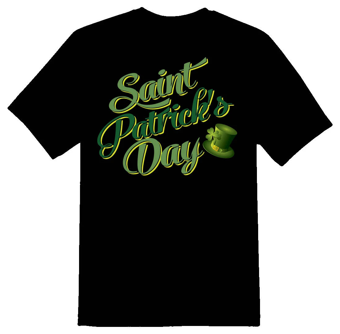 Saint Patricks Day Black or white tee shirt