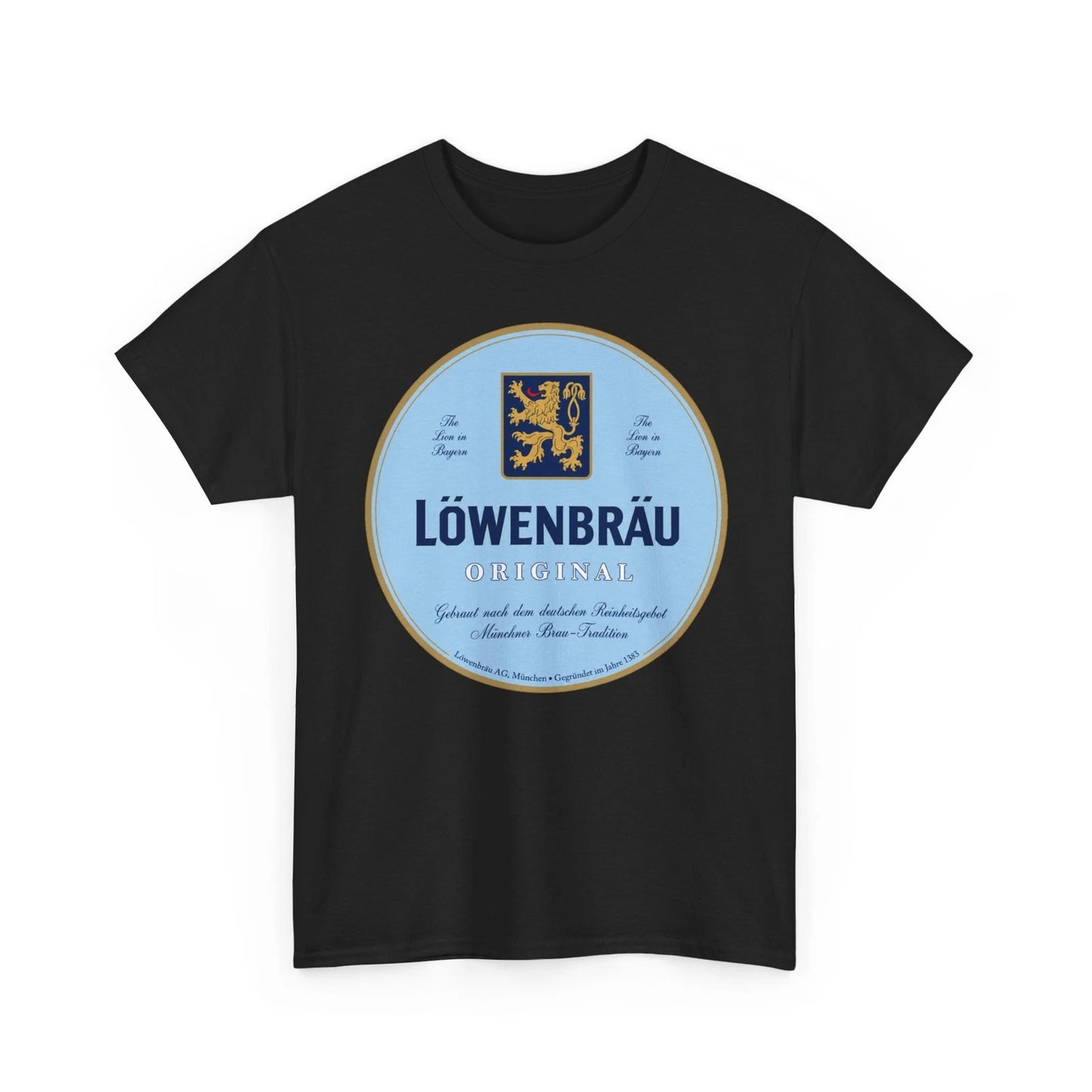 Lowenbrau Original Beer Munich Germany Lion Bayern Retro Breweriana T-Shirt
