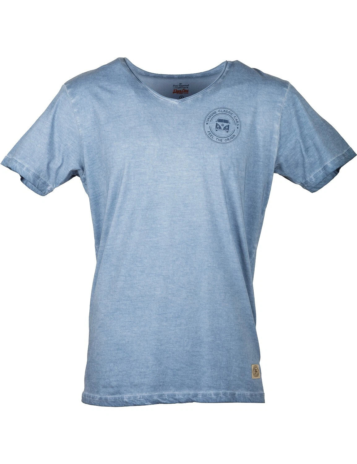 Men's T-Shirt VW Bulli T1 surfer cult fashion print "BULLI" indigo blue