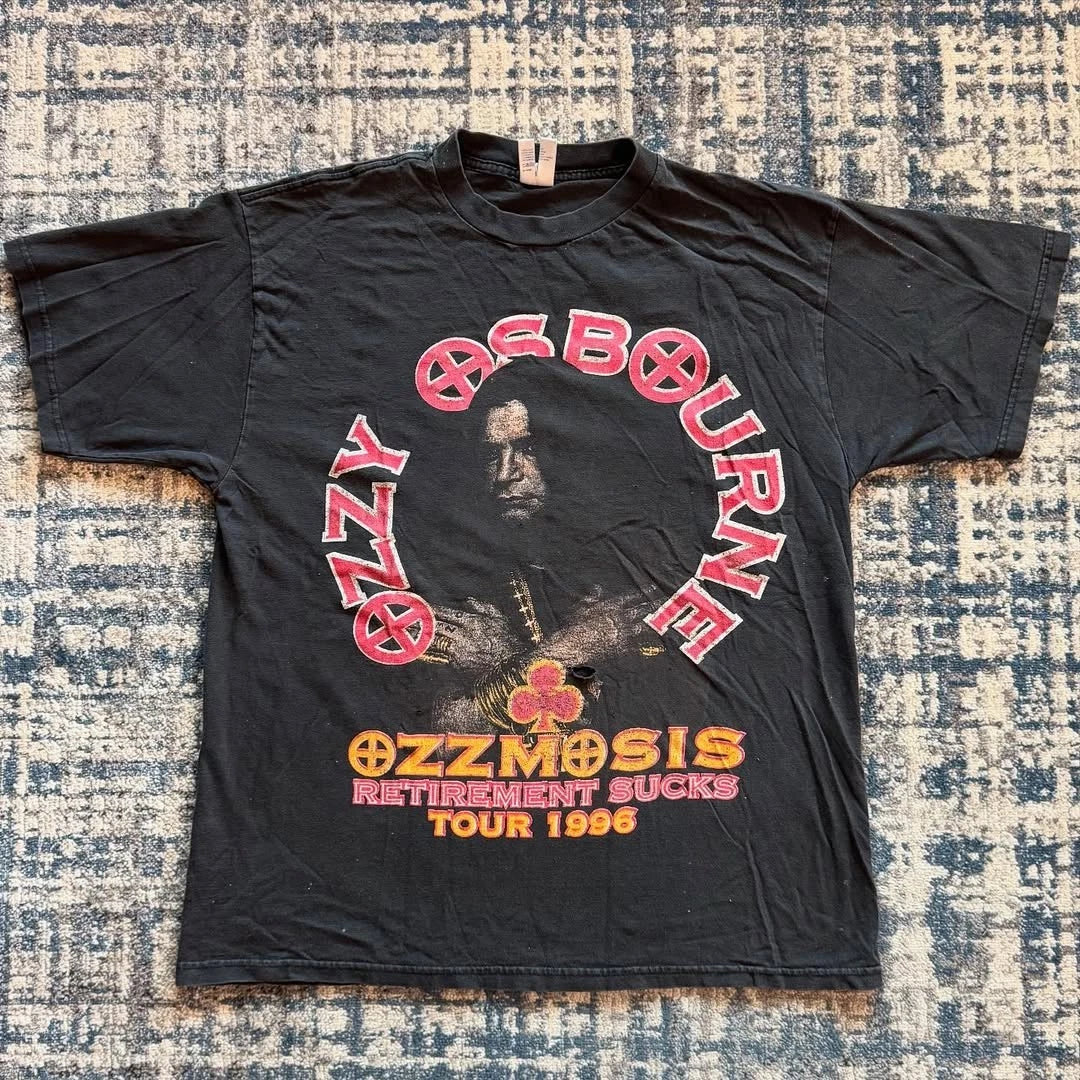 1996 OZZY OSBURNE OZZMOSIS TOUR Vintage T-Shirt Reprint