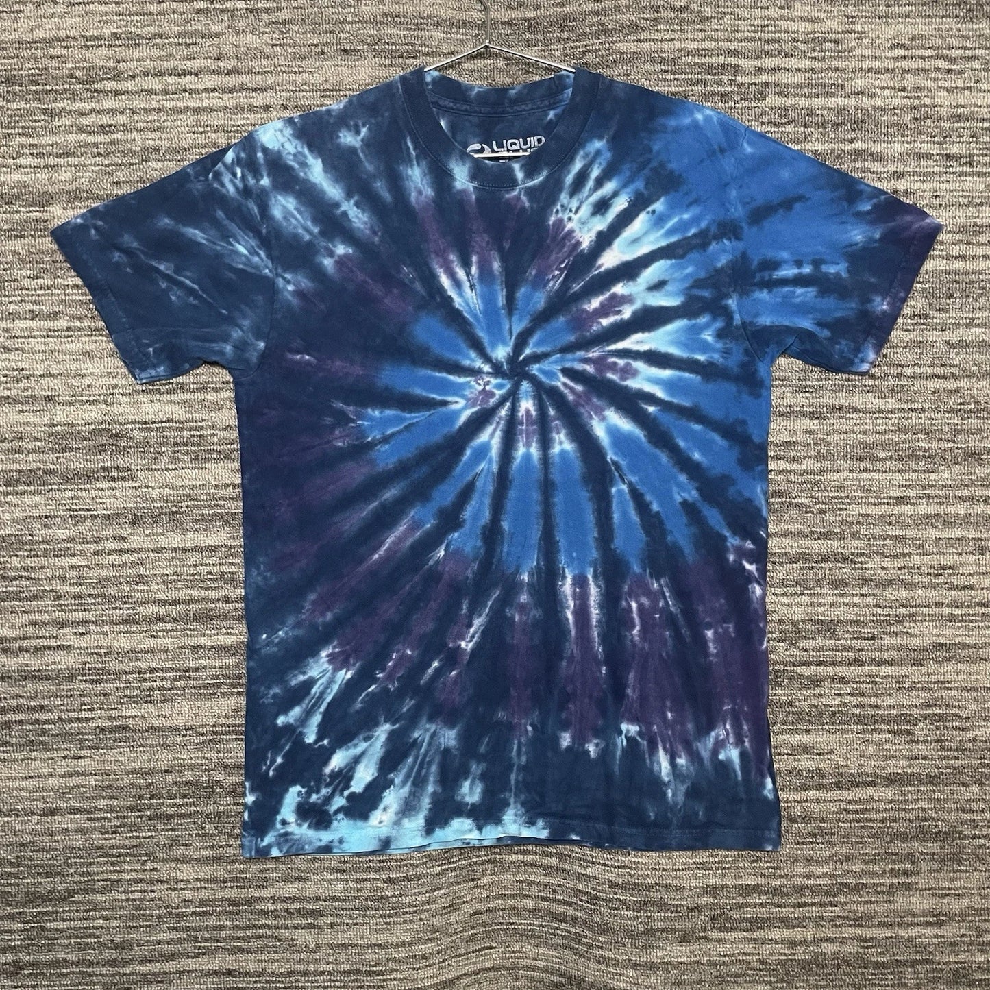 Liquid Blue Simple Blue Tie Dye T Shirt Size M
