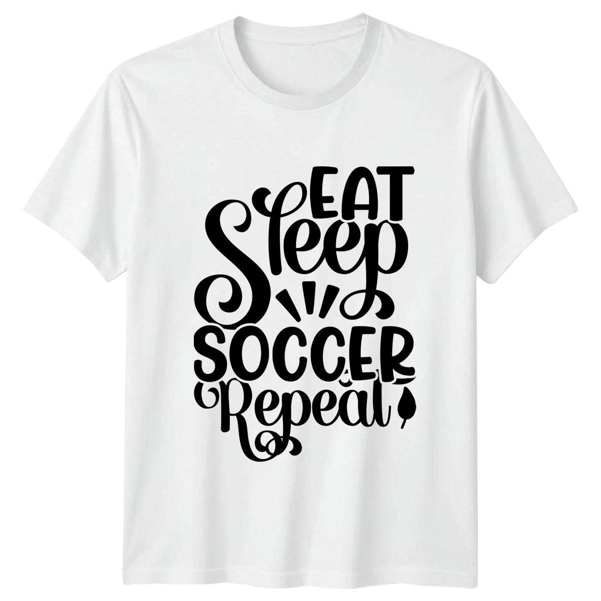 Eat Sleep Soccer Repeat Mens T-Shirt Soccer Fathers Day Gift For Him