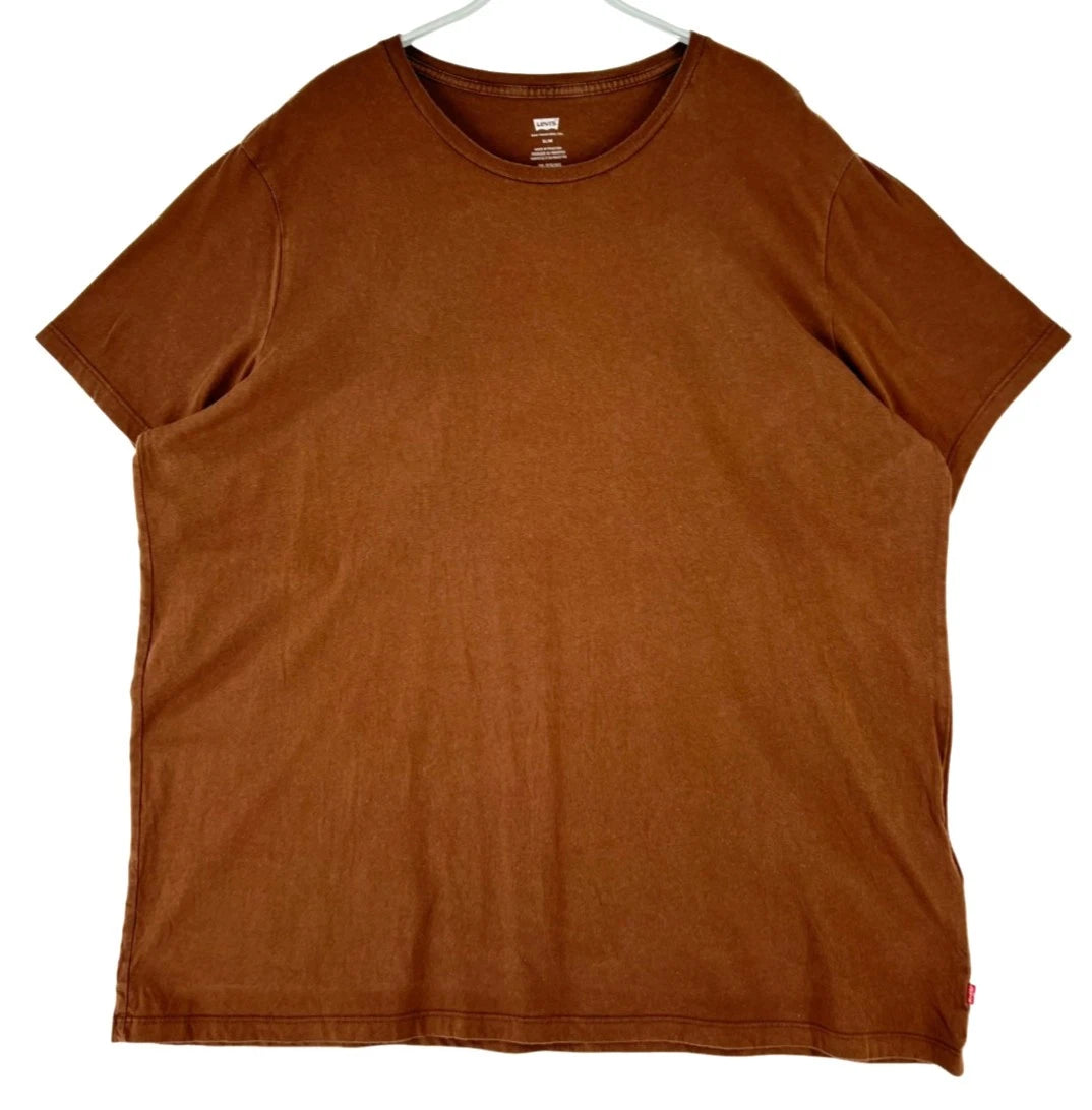Levi's Slim Fit Crew Neck T-Shirt Brown Jersey 3XL
