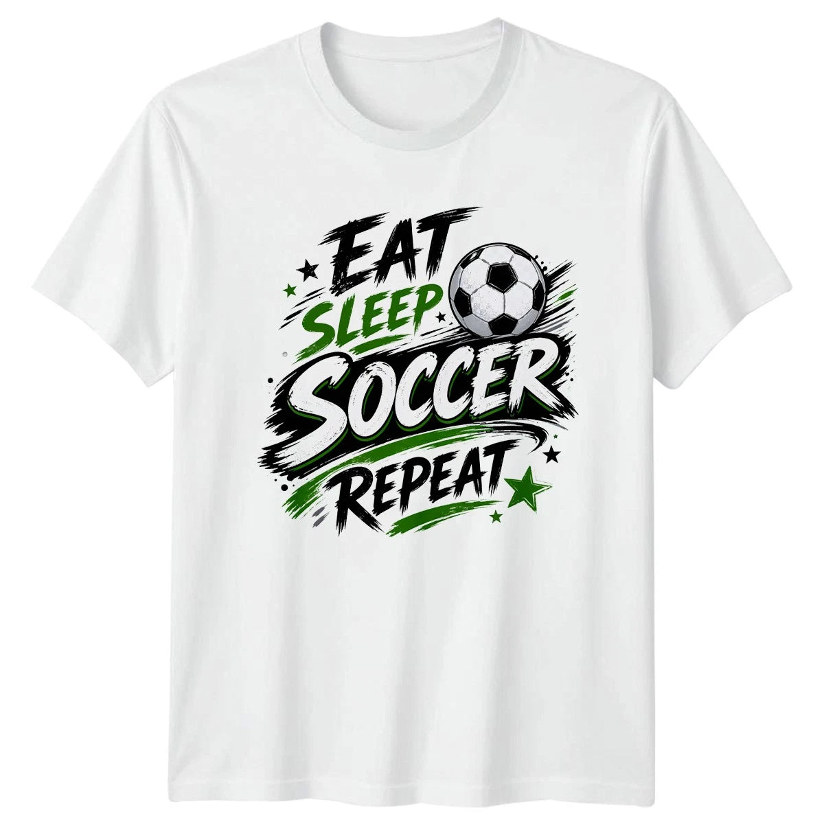 Eat Sleep Soccer Repeat T-Shirt Youth Soccer Birthday Gift For Him And Her