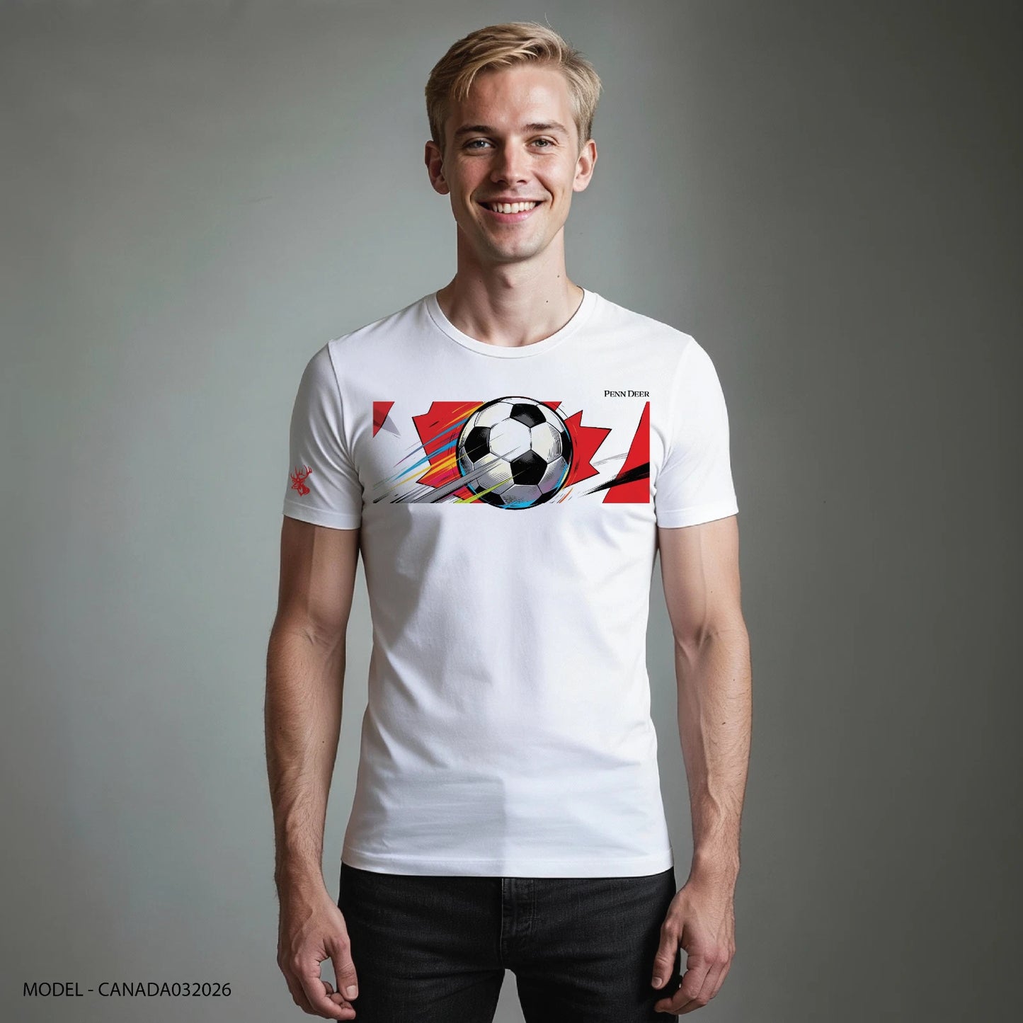 Soccer Colletion Penn Deer Tshirt with Canada Flag 2026