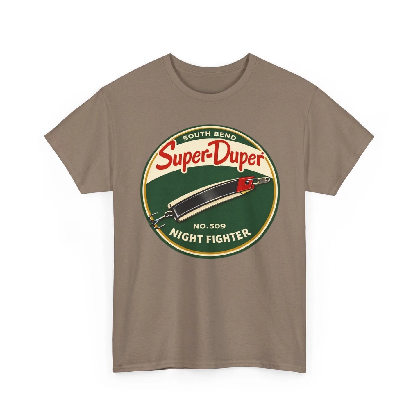 South Bend Super Duper No 509 Night Fighter Vintage Fishing Lure Retro T-shirt