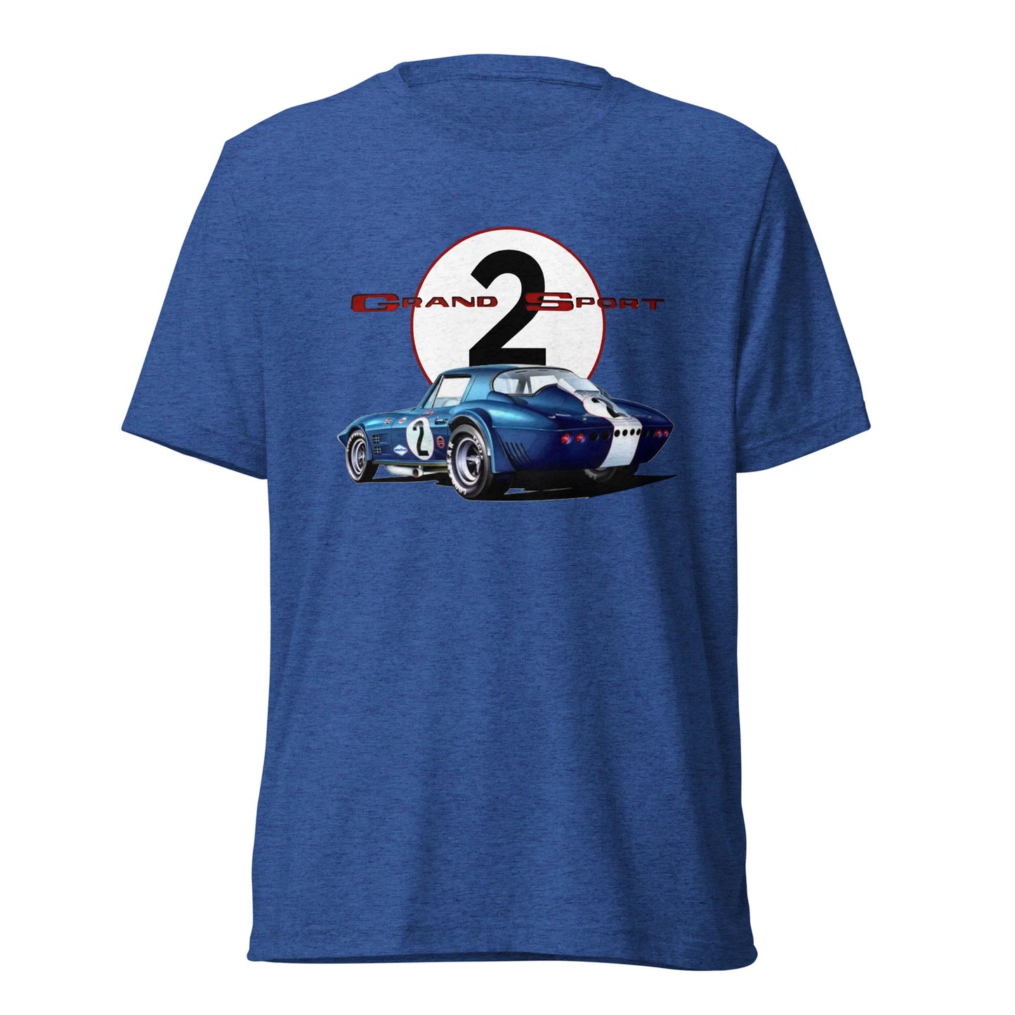 1963 vette Grand Sport Racer Vintage Race Car Short sleeve tri-blend t-shirt