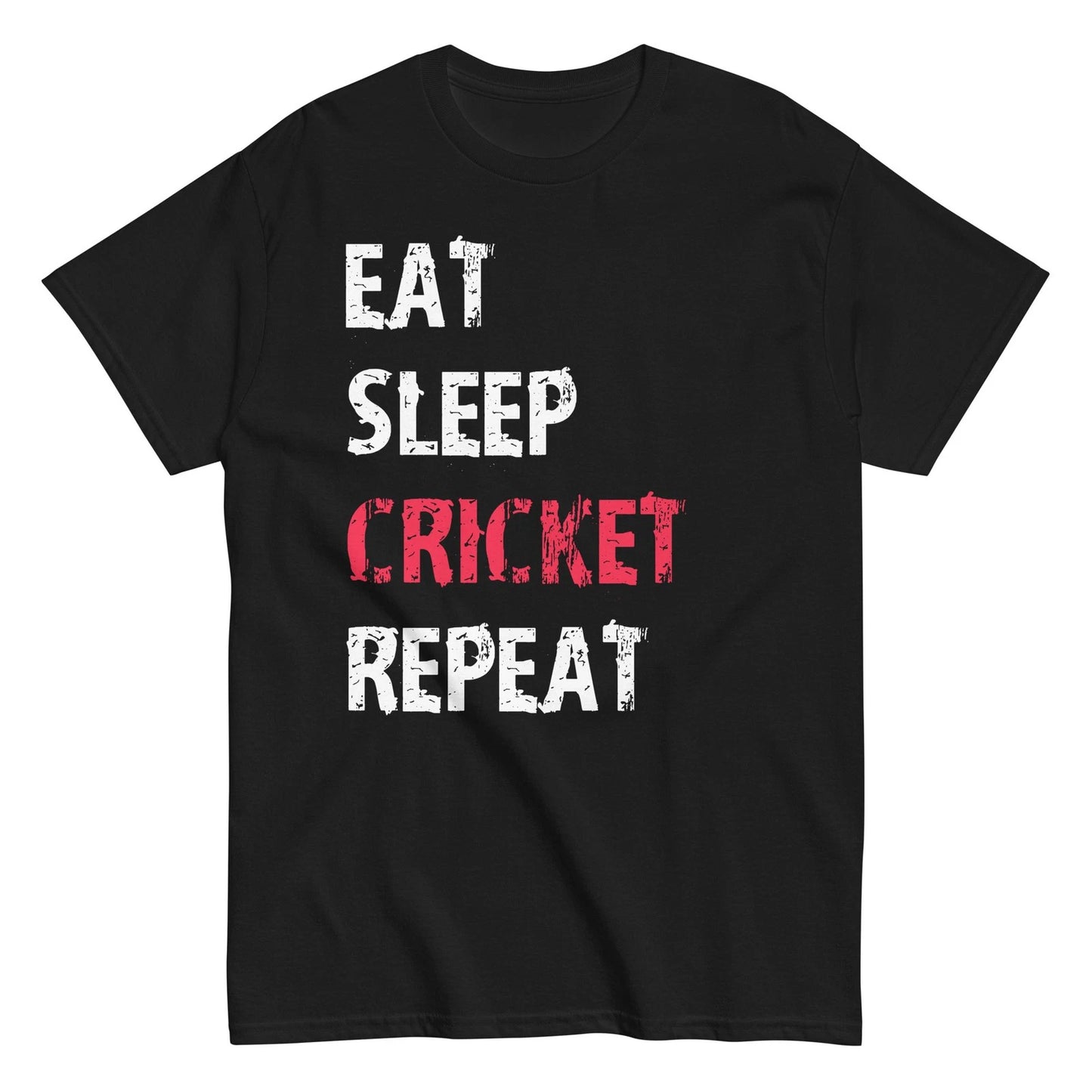 Eat Sleep Cricket Repeat Sport Funny Cute Gift Team T-Shirt New Graphic Apparel