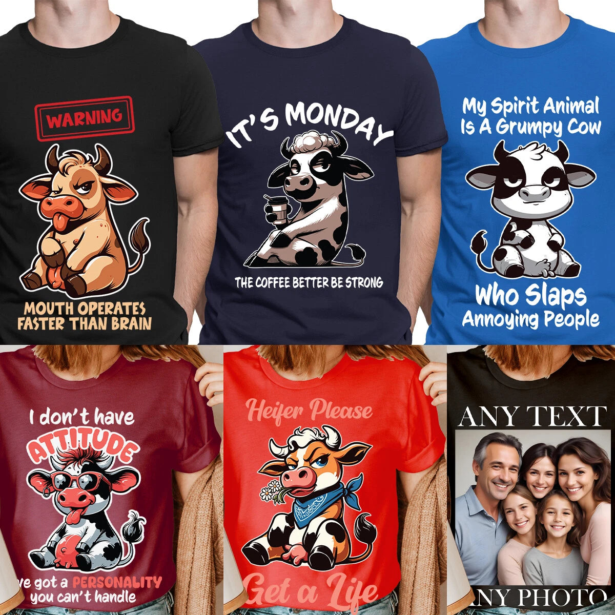 Funny Sarcasm Heifer T-Shirt Perfect Gift For Cow Lover Sarcastic Unisex Tee1#CF
