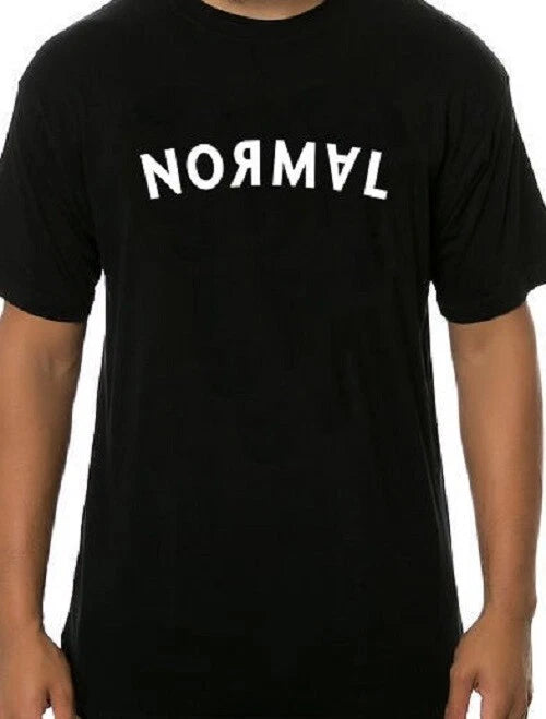 Normal Backwards letters Funny T shirt Tee not normal