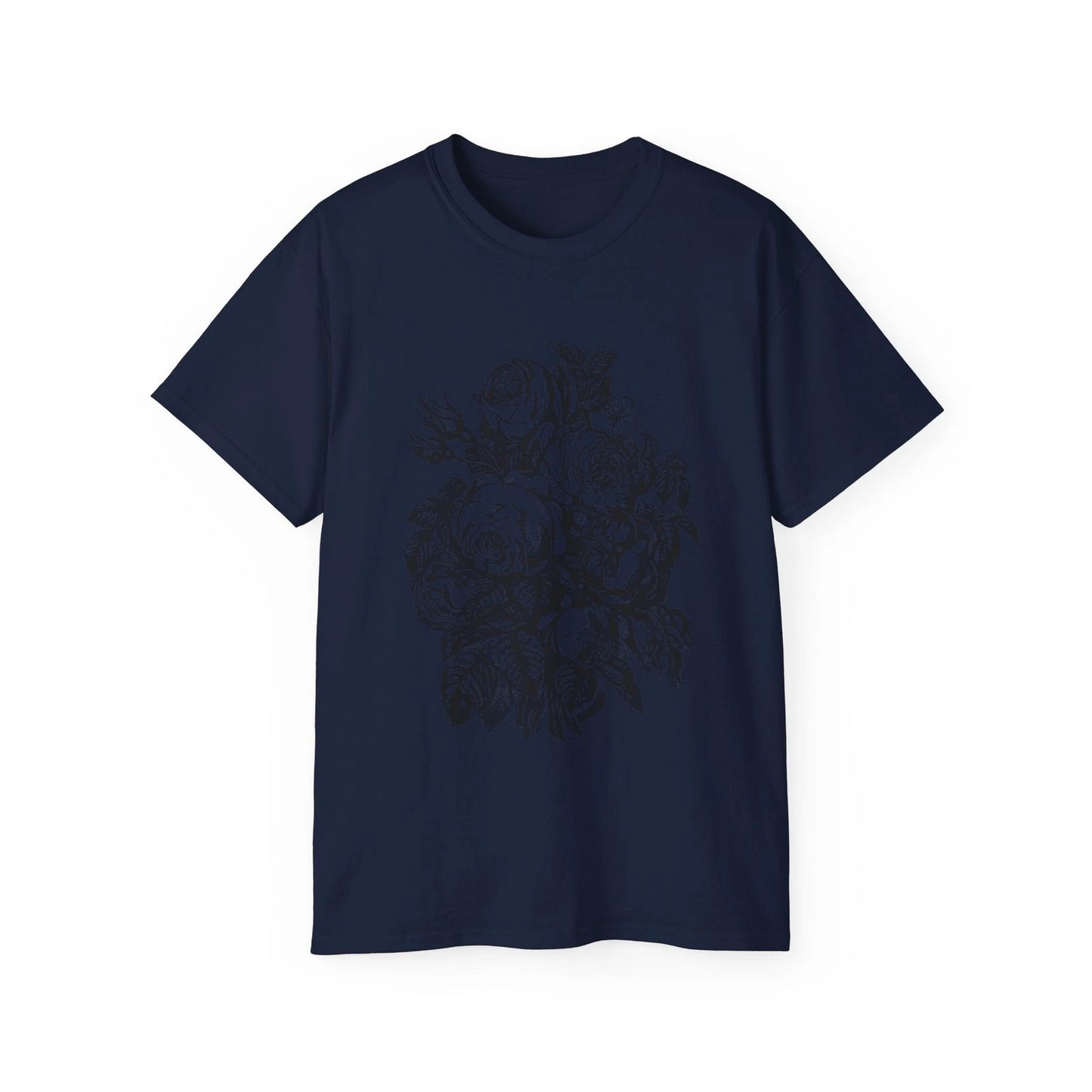 Roses Flower Background Bouquet Nature | Custom Graphic T-Shirt