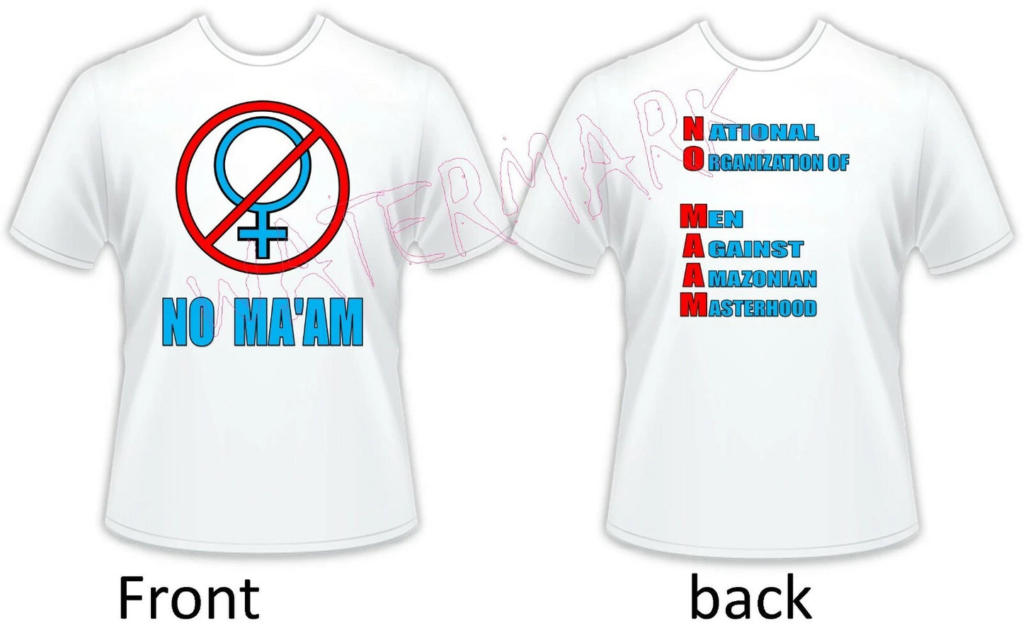 Men's Parody T-Shirt Married With Children: No Ma'am Al Bundy