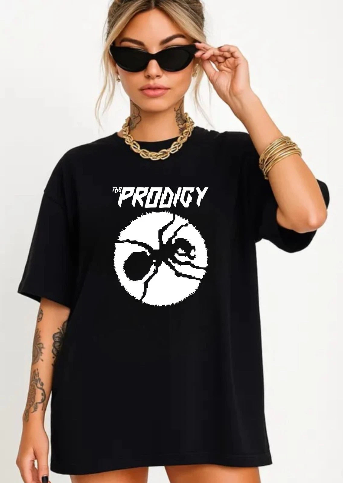 The Prodigy Spider T-Shirt Retro Electronic Band - Vintage Classic Rock-Tee Top