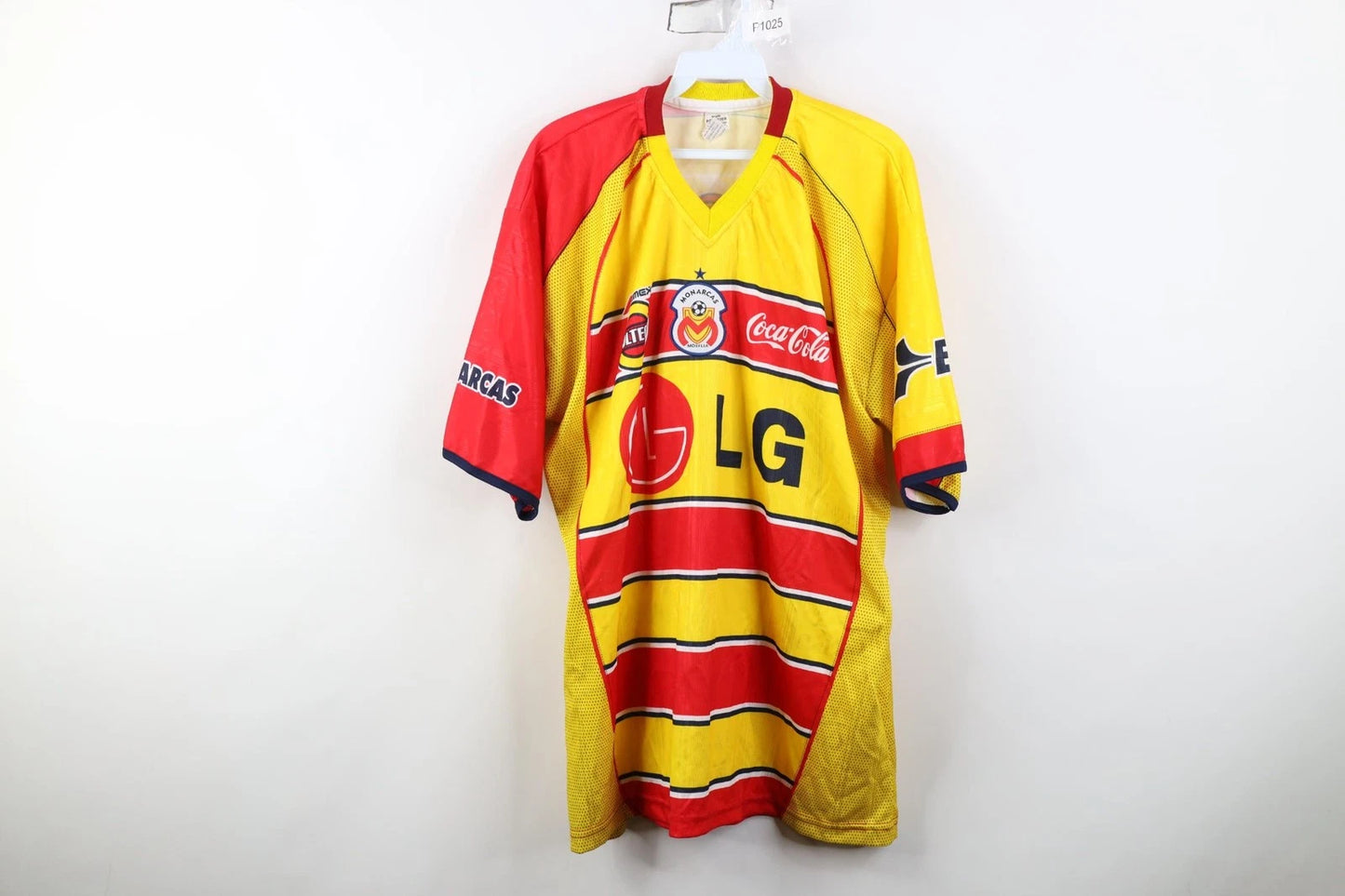 Vintage 2003 2004 Mens XL Coca Cola LG Atletico Morelia FC Soccer Jersey Futbol