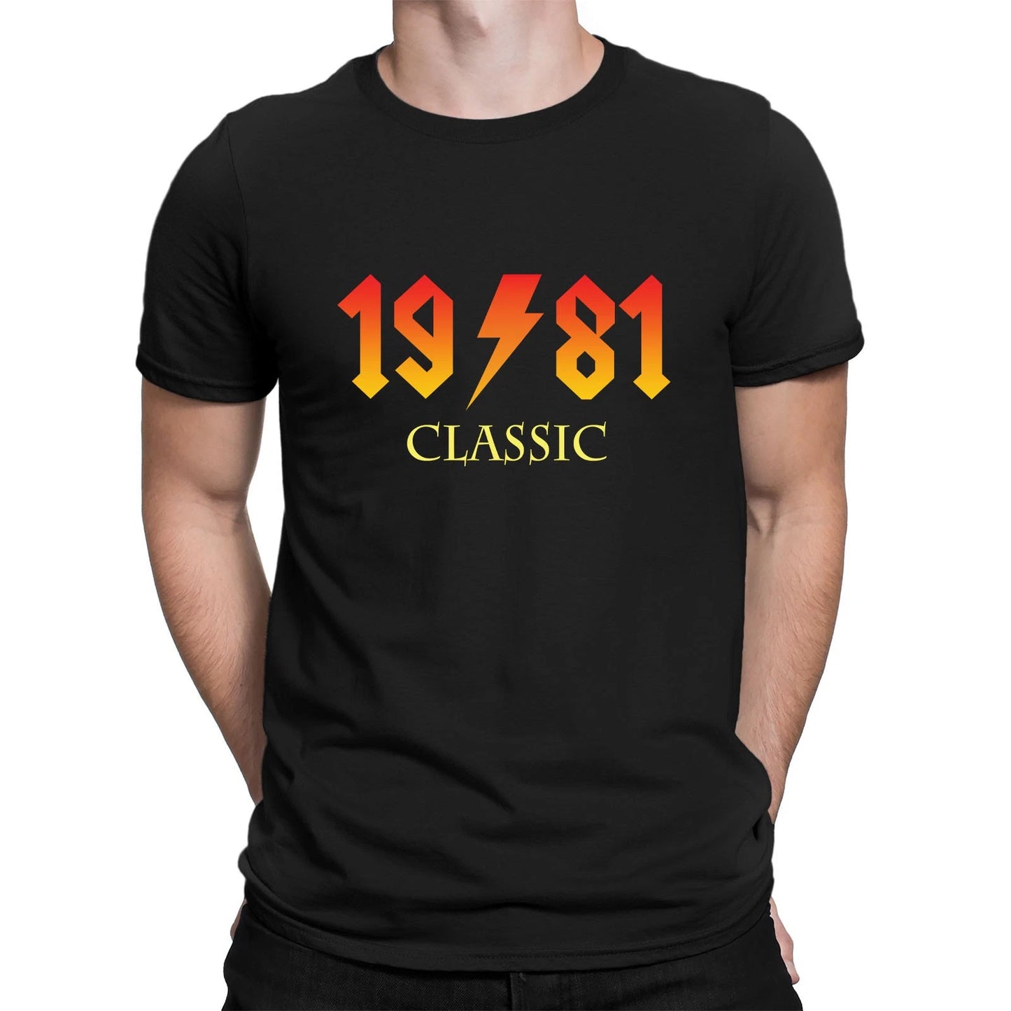 45th Birthday Gift T Shirt Classic Rock 1981 Mens Tee Top