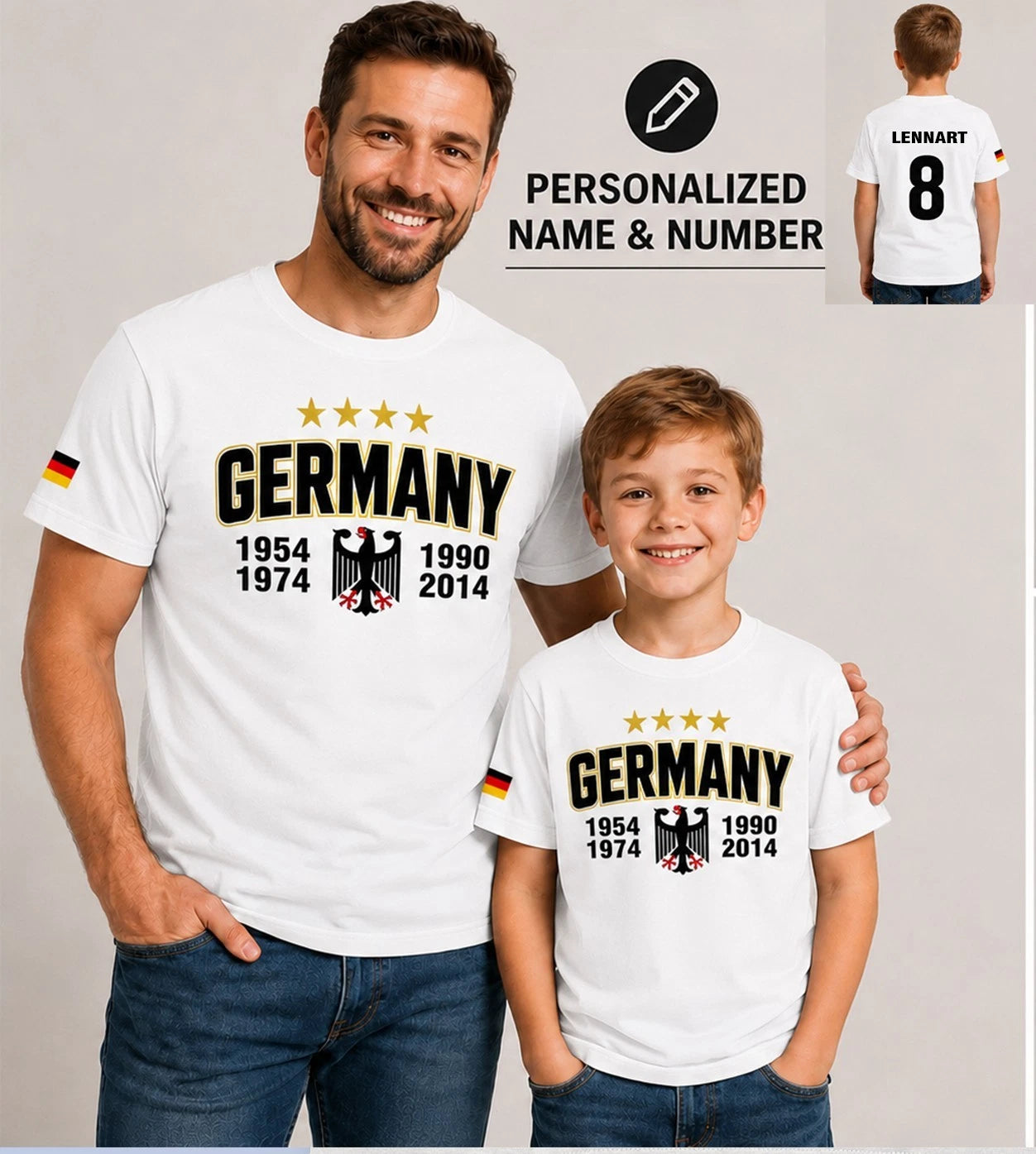 Personalized Germany Fan tShirt, Custom Name Number Tee, Germany football Shirt