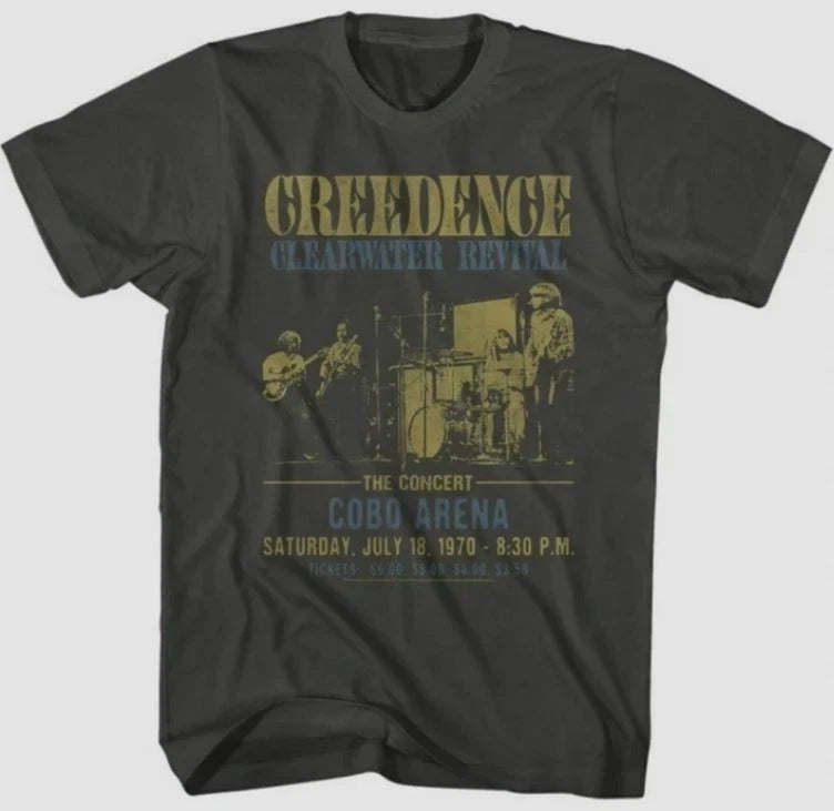 Creedence Clearwater Revival Vintage Concert T-shirt Tee S-2345XL