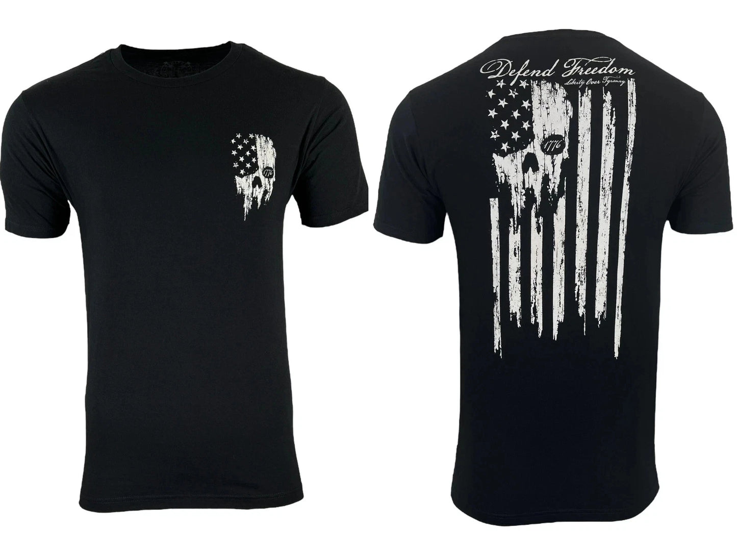 Men's T-Shirt Howitzer Style DEFEND FREEDOM Military Grunt